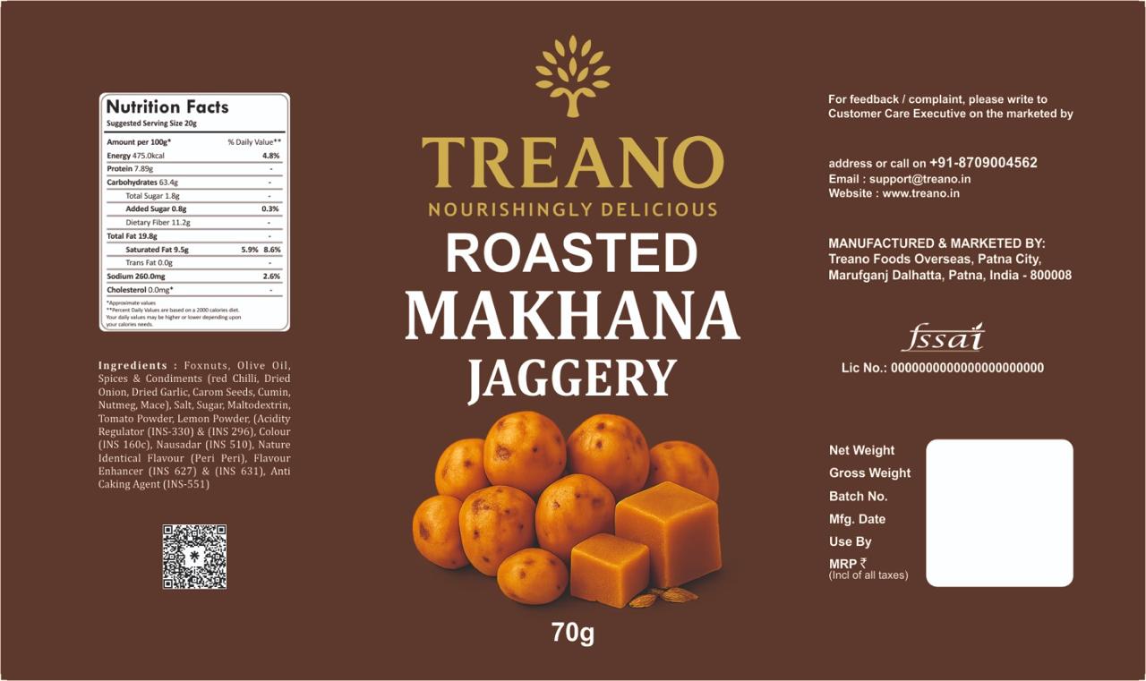 Treano Jaggery Roasted Makhana