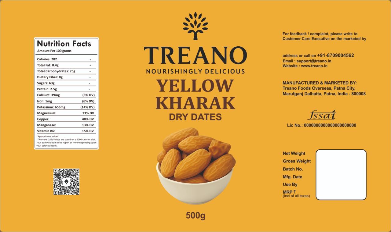 Treano Yellow Kharak Dry Dates