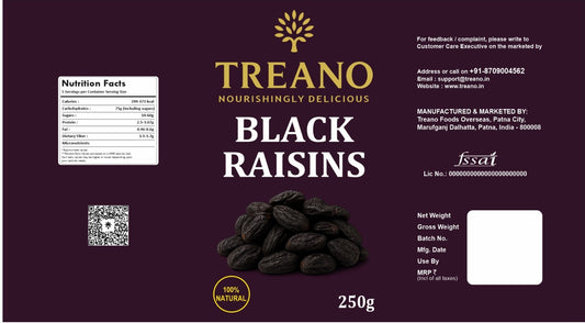 Treano Black Raisins
